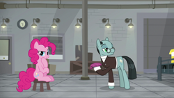 Size: 1920x1080 | Tagged: safe, screencap, pinkie pie, earth pony, pony, the last laugh, sans smirk, whoopee cushion