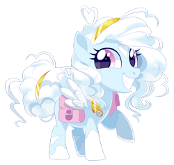 Size: 1024x975 | Tagged: safe, artist:centchi, oc, oc:anoma, pegasus, pony, deviantart watermark, female, filly, obtrusive watermark, saddle bag, simple background, solo, transparent background, watermark