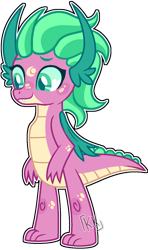 Size: 776x1311 | Tagged: safe, artist:kurosawakuro, oc, dragon, base used, offspring, parent:smolder, parent:spike, parents:spolder, simple background, solo, transparent background