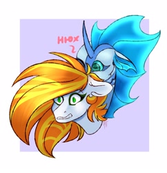 Size: 2094x2160 | Tagged: safe, oc, oc only, oc:galazio, oc:whitefull wave, pony, simple background