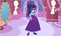 Size: 1084x640 | Tagged: safe, artist:starman1999, sci-twi, twilight sparkle, equestria girls, base used, clothes, long skirt, skirt, solo