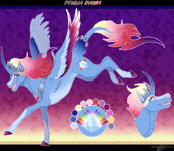 Size: 1303x1129 | Tagged: safe, artist:bijutsuyoukai, oc, oc:prism dawn, alicorn, pony, female, magical lesbian spawn, mare, offspring, parent:princess celestia, parent:rainbow dash, parents:dashlestia, simple background, solo, transparent background