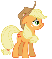 Size: 5935x6695 | Tagged: safe, artist:estories, applejack, earth pony, pony, absurd resolution, hat, simple background, solo, transparent background, vector