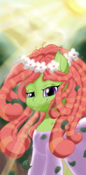 Size: 1500x3048 | Tagged: safe, artist:theroyalprincesses, tree hugger, earth pony, pony, adorkable, cute, dork, female, huggerbetes, looking at you, mare, solo