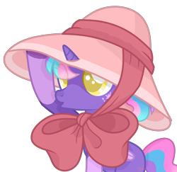 Size: 2615x2544 | Tagged: safe, artist:joshuarm, oc, oc:violet glow, pony, unicorn, base used, female, filly, hat, simple background, solo, transparent background