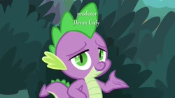 Size: 1920x1080 | Tagged: safe, screencap, spike, dragon, the big mac question, male, solo, winged spike