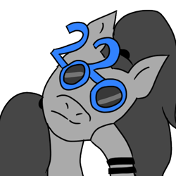 Size: 522x522 | Tagged: safe, artist:costello336, oc, pegasus, pony, 2020, 2020 glasses, happy new year, happy new year 2020, holiday, profile picture, simple background, solo, sunglasses, white background