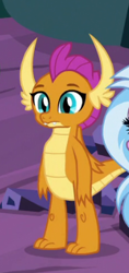 Size: 197x418 | Tagged: safe, screencap, silverstream, smolder, dragon, uprooted, cropped, dragoness, female, solo, solo focus