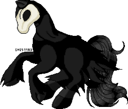 Size: 254x216 | Tagged: safe, artist:data-7-panther-dude, pony, clothes, costume, ghostface, ponified, simple background, solo, transparent background