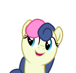 Size: 745x714 | Tagged: safe, artist:rainbow eevee, bon bon, sweetie drops, earth pony, pony, adorabon, bust, cute, female, simple background, smiling, solo, transparent background