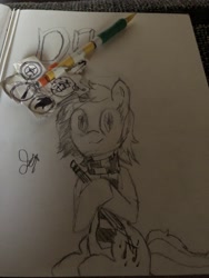 Size: 3024x4032 | Tagged: safe, oc, pony, cute, idk, monochrome, pencil drawing, traditional art