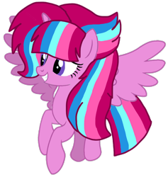 Size: 902x951 | Tagged: safe, artist:徐詩珮, oc, oc:bubble sparkle, alicorn, pony, alicorn oc, alternate universe, base used, cute, female, flying, magical lesbian spawn, mare, next generation, offspring, parent:glitter drops, parent:spring rain, parent:tempest shadow, parent:twilight sparkle, parents:glittershadow, parents:sprglitemplight, parents:springdrops, parents:springshadow, parents:springshadowdrops, simple background, transparent background