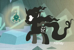 Size: 1325x901 | Tagged: safe, screencap, gusty, gusty the great, pony, unicorn, frenemies (episode), bell, cropped, female, grogar's bell, mare, raised hoof, solo