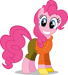 Size: 3523x3879 | Tagged: safe, editor:crisx284, pinkie pie, pony, digimon, digimon adventure, koushiro "izzy" izumi, simple background, solo, transparent background