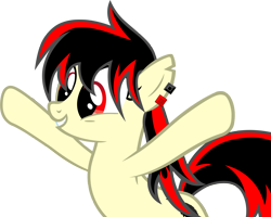 Size: 6000x4810 | Tagged: safe, artist:anevilzebra, oc, oc:raven fear, pony, excited, happy, legs apart, simple background, solo, squee, transparent background