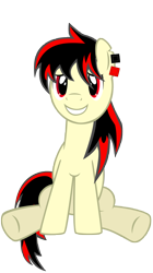 Size: 5050x9050 | Tagged: safe, artist:ty trance, oc, oc:raven fear, pony, rule 63, simple background, solo, transparent background