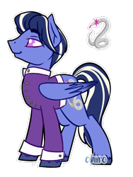 Size: 823x1097 | Tagged: safe, artist:cihiiro, oc, oc only, oc:prince larimar, pegasus, pony, male, offspring, parent:princess cadance, parent:shining armor, parents:shiningcadance, simple background, solo, stallion, transparent background, unshorn fetlocks