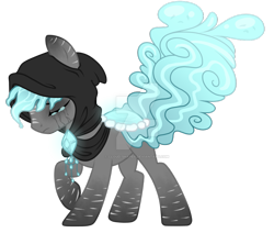 Size: 1024x869 | Tagged: safe, artist:crystal-tranquility, oc, oc:weeping sorrow, original species, pond pony, pony, deviantart watermark, male, obtrusive watermark, simple background, solo, stallion, transparent background, watermark