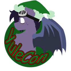 Size: 1280x1286 | Tagged: safe, artist:ravenpuff, oc, oc:puffy, bat pony, pony, christmas, female, hat, holiday, lineless, mare, santa hat, solo