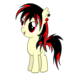 Size: 10000x10000 | Tagged: safe, artist:ashidaru, oc, oc:raven fear, pony, absurd resolution, awesome, female, filly, high res, simple background, solo, transparent background, vector