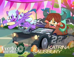 Size: 3300x2554 | Tagged: safe, artist:pixelkitties, yona, pegasus, pony, car, everfree northwest, katrina salisbury