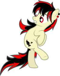 Size: 4749x6000 | Tagged: safe, artist:godoffury, oc, oc:raven fear, pony, absurd resolution, confused, simple background, solo, standing, standing on one leg, transparent background, vector, wat, what in tarnation, what the heck?