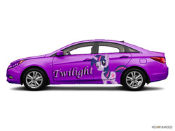 Size: 580x435 | Tagged: safe, twilight sparkle, pony, unicorn, car, female, hyundai, hyundai sonata, itasha, mare