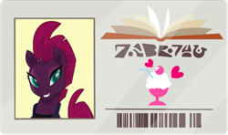 Size: 1179x697 | Tagged: safe, artist:徐詩珮, edit, fizzlepop berrytwist, tempest shadow, pony, unicorn, the point of no return, broken horn, eye scar, female, horn, library card, mare, scar, simple background, transparent background, vector edit