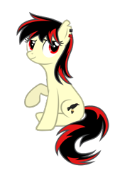 Size: 322x497 | Tagged: safe, artist:dipi11, oc, oc:raven fear, pony, .svg available, solo, svg, vector