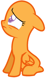 Size: 504x744 | Tagged: safe, artist:snowmaliy, pegasus, pony, base, female, filly, floppy ears, solo