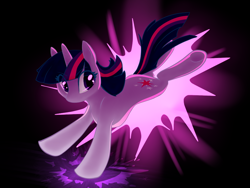 Size: 800x600 | Tagged: safe, artist:ruby-sunrise, twilight sparkle, pony, unicorn, kicking, solo