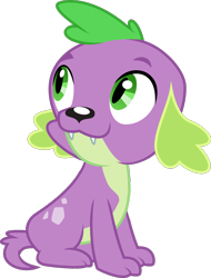 Size: 1000x1317 | Tagged: safe, artist:bubblestormx, edit, editor:slayerbvc, spike, dog, equestria girls, equestria girls (movie), accessory-less edit, looking up, missing accessory, simple background, solo, spike the dog, transparent background, vector, vector edit