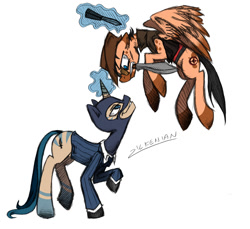 Size: 1063x974 | Tagged: safe, artist:zilkenian, pony, knife, kukri, ponified, sniper, spy, team fortress 2