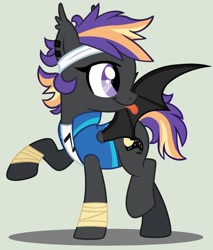 Size: 1024x1200 | Tagged: safe, artist:loveedovey, oc, oc:nebulous moon, bat pony, pony, base used, clothes, female, jacket, mare, simple background, solo