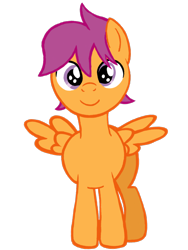 Size: 1536x2048 | Tagged: safe, artist:turnaboutart, scootaloo, scooteroll, pegasus, pony, colt, looking at you, male, rule 63, solo