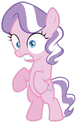 Size: 7000x11200 | Tagged: safe, artist:tardifice, edit, editor:slayerbvc, diamond tiara, earth pony, pony, crusaders of the lost mark, absurd resolution, accessory-less edit, bipedal, female, filly, missing accessory, simple background, solo, transparent background, vector, vector edit