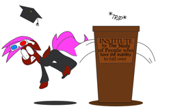 Size: 3416x2178 | Tagged: safe, artist:rainbowbacon, oc, oc:rainbowbacon, pony, atg 2019, graduation, newbie artist training grounds, school