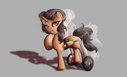 Size: 2800x1700 | Tagged: safe, artist:elmutanto, oc, pony, unicorn, paraplegic, paraplegic mare, wheelchair