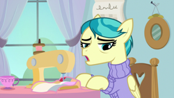 Size: 1920x1080 | Tagged: safe, screencap, auntie lofty, pony, the last crusade, sewing machine, solo