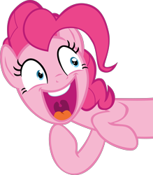 Size: 8965x10243 | Tagged: safe, artist:mrkat7214, pinkie pie, earth pony, pony, absurd resolution, faic, laughing, simple background, solo, teeth, transparent background, uvula, vector