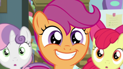 Size: 1920x1080 | Tagged: safe, screencap, apple bloom, scootaloo, sweetie belle, pony, the last crusade, cutie mark crusaders