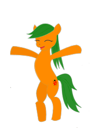 Size: 1152x1620 | Tagged: safe, artist:bugplus, oc, oc only, oc:debuggy, earth pony, pony, 2020 community collab, bipedal, derpibooru community collaboration, solo, transparent background