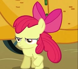 Size: 481x423 | Tagged: safe, screencap, apple bloom, pony, one bad apple, cropped, dank, solo