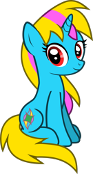 Size: 773x1427 | Tagged: safe, artist:lightningbolt, derpibooru exclusive, oc, oc only, oc:jirehlov solace, pony, unicorn, .svg available, 2020 community collab, derpibooru community collaboration, female, horn, looking at you, mare, simple background, sitting, smiling, solo, svg, transparent background, vector