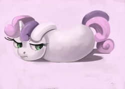 Size: 4096x2897 | Tagged: safe, artist:toisanemoif, sweetie belle, pony, not salmon, solo, wat