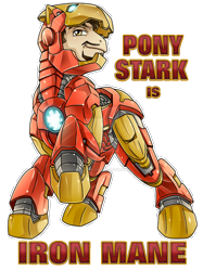 Size: 774x1033 | Tagged: safe, artist:amelie-ami-chan, pony, iron man, ponified, solo, tony stark