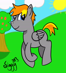 Size: 4934x5409 | Tagged: safe, artist:siggyderp, oc, oc only, pegasus, pony, male, signature, solo, stallion