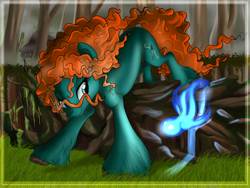 Size: 1024x768 | Tagged: safe, artist:turrkoise, pony, brave, merida, ponified