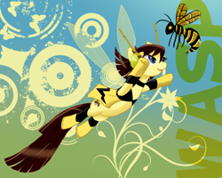 Size: 400x320 | Tagged: safe, artist:creepy99, insect, pony, avengers: earth's mightiest heroes, ponified, wasp