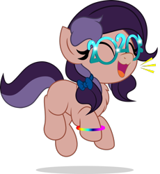 Size: 800x870 | Tagged: safe, artist:jhayarr23, oc, oc:lavender adagio, earth pony, pony, 2020 glasses, cute, female, filly, glasses, happy, show accurate, simple background, solo, transparent background